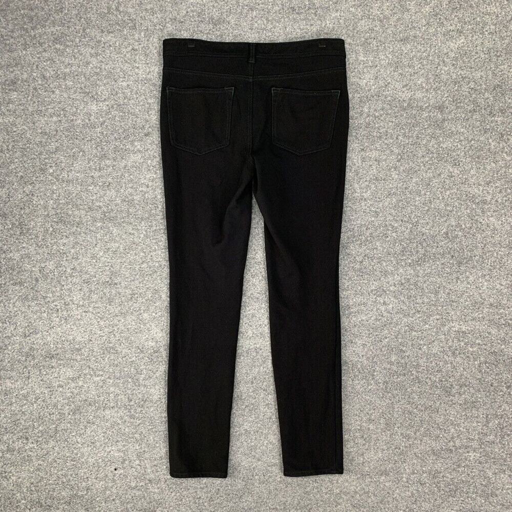 Pilcro Jeans Womens 30 Black Skinny Serif Cropped Stretchy Mid Rise 5 Pockets - Picture 10 of 13